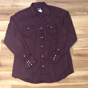 Wrangler Men’s Snap Button Up